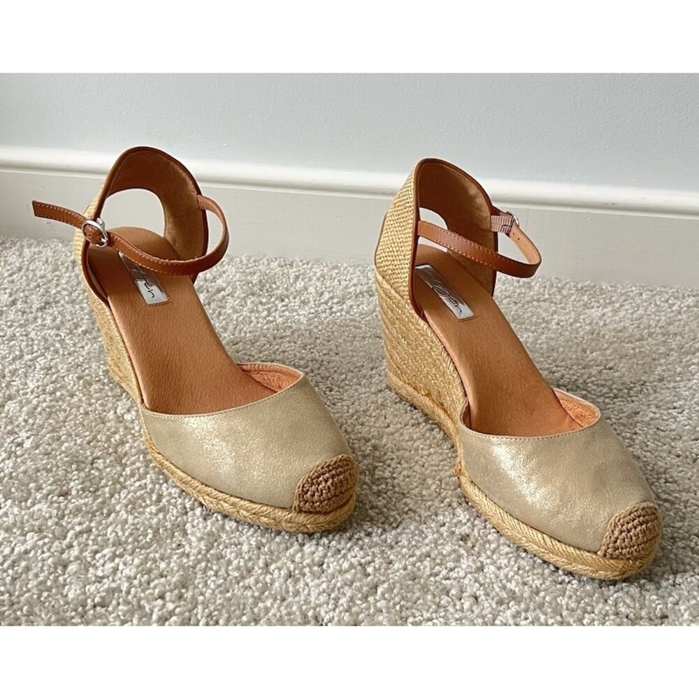 Halogen Wedge Espadrilles Sandals Womens US 7